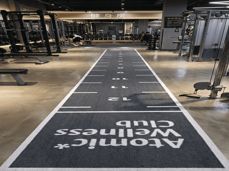 lab testing gym turf fiber wear and friction coefficient